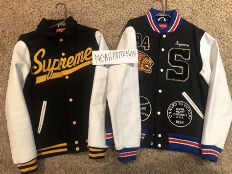 vintage supreme varsity jacket